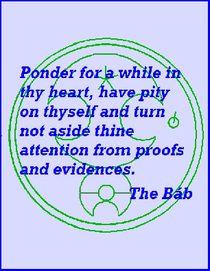 Ponder for a while in thy heart, have pity on thyself and turn not aside thine attention from proofs and evidences. #Bahai #Attention #Proof #thebab
